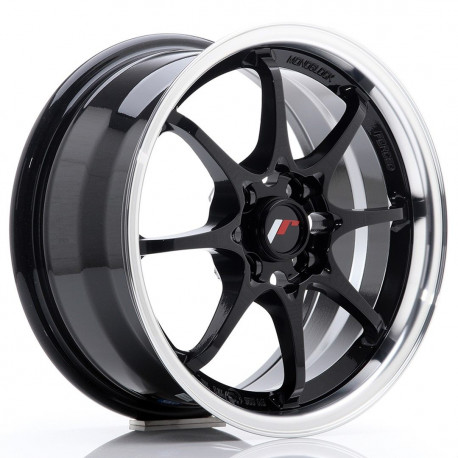 Hliníkové disky Japan Racing JR5 15x7 ET35 4x100 Glossy Black | race-shop.sk