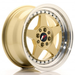 Japan Racing JR6 16x8 ET30 4x100/114 Gold w/Machined Lip
