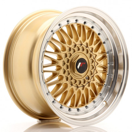 Hliníkové disky Japan Racing JR9 17x8,5 ET20 4x100/108 Gold w/Machined Lip | race-shop.sk