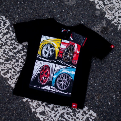 Tričká Detské tričko JAPAN RACING Mix, čierna | race-shop.sk