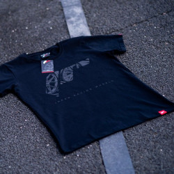 Tričko JAPAN RACING JR logo mužské, Čierna farba