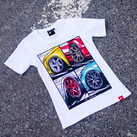 Tričká Dámske tričko JAPAN RACING Mix, biela | race-shop.sk