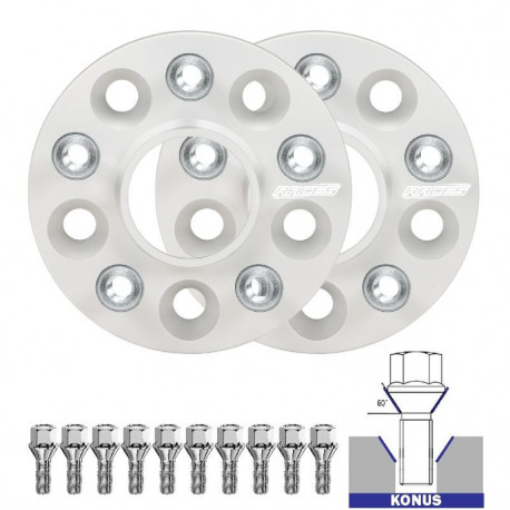 Rozširovacie podložky pre konkrétny model Rozširovacie podložky so závitom (sada 2ks) pre bmw 7 series&nbsp;iv (e65/e66/e67/e68)&nbsp;- 25mm, 5x120, 72,6 | race-shop.sk