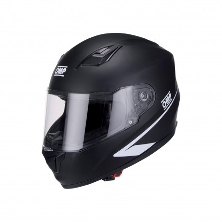 Uzatvorené prilby ECE uzatvorená pretekárska prilba OMP Circuit EVO, čierna | race-shop.sk