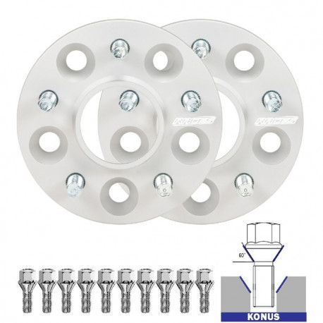 Rozširovacie podložky pre konkrétny model Rozširovacie podložky so štiftami (sada 2ks) pre skoda octavia&nbsp;mk3 a7 (5e) fl&nbsp;- 25mm, 5x112, 57,1 | race-shop.sk