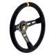 Volanty 3 ramenný športový volant OMP RS, 350mm, semiš, 70mm odsadenie, čierna/žltá | race-shop.sk