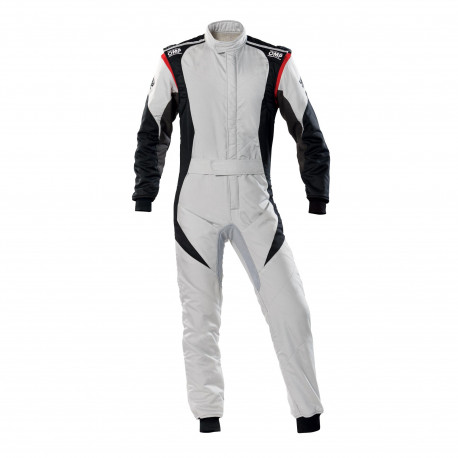 Kombinézy FIA pretekárska kombinéza OMP First-EVO, sivá/čierna | race-shop.sk