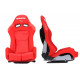 Športové sedačky Bez FIA homologizácie polohovateľné Športová sedačka LOW MAX K608 červená | race-shop.sk