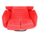 Športové sedačky Bez FIA homologizácie polohovateľné Športová sedačka LOW MAX K608 červená | race-shop.sk