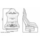 Športové sedačky Bez FIA homologizácie polohovateľné Športová sedačka CUGA Bride style | race-shop.sk