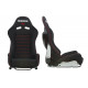 Športové sedačky Bez FIA homologizácie polohovateľné Športová sedačka LOW MAX K608 čierna | race-shop.sk