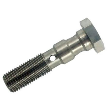 Prietokové skrutky Prietoková skrutka na 2 oká (double banjo bolt) M10x1, nerez, 30mm | race-shop.sk