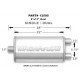 1x vstup / 2x výstup Oceľový tlmič Magnaflow 12595 | race-shop.sk