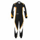 Kombinézy CIK-FIA detská kartingová kombinéza SPARCO Kerb K44, čierna/biela/oranžová | race-shop.sk