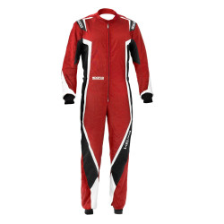 CIK-FIA kartingová kombinéza SPARCO Kerb K44, červená/čierna/biela
