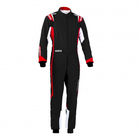 Kombinézy CIK-FIA kartingová kombinéza SPARCO Thunder K43, čierna/červená | race-shop.sk