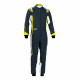 Kombinézy CIK-FIA kartingová kombinéza SPARCO Thunder K43, sivá/žltá | race-shop.sk