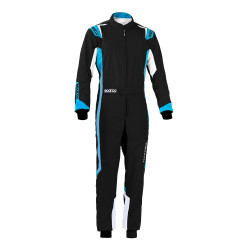CIK-FIA kartingová kombinéza SPARCO Thunder K43, čierna/modrá