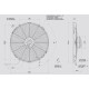 Ventilátory 12V Univerzálny elektrický ventilátor SPAL 385mm - sací, 12V | race-shop.sk