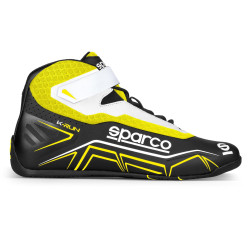 Kartingové topánky Sparco K-RUN, čierna/fluo žltá