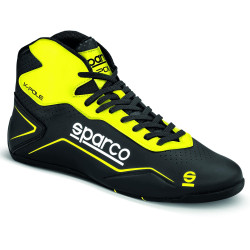 Kartingové topánky Sparco K-POLE, čierna/fluo žltá