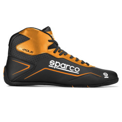 Kartingové topánky Sparco K-POLE, čierna/fluo oranžová