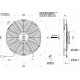 Ventilátory 12V Univerzálny elektrický ventilátor SPAL 330mm - tlačný, 12V | race-shop.sk