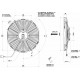 Ventilátory 12V Univerzálny elektrický ventilátor SPAL 305mm - tlačný, 12V | race-shop.sk