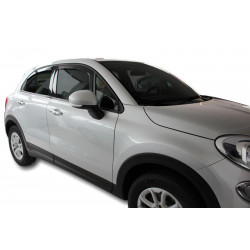 Deflektory okien pre FIAT 500X 5D 2015-up (+OT) 4ks (predné + zadné)