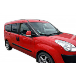 Deflektory okien pre FIAT DOBLO II 5D 2010-up (+OT) 4ks (predné + zadné)