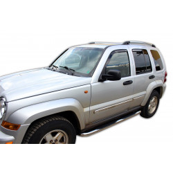Deflektory okien pre JEEP LIBERTY (KJ) 5D 2001-2007 (+OT) 4ks (predné + zadné)