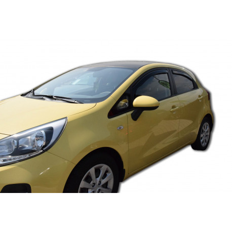 Okenné deflektory Deflektory okien pre KIA RIO III 5D 2011-2017 (+OT) HTB 4ks (predné + zadné) | race-shop.sk