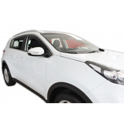 Deflektory okien pre KIA SPORTAGE IV 5D 2016-up (+OT) 4ks (predné + zadné)