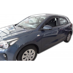 Deflektory okien pre KIA RIO IV 5D 2017-up (+OT) HTB 4ks (predné + zadné)