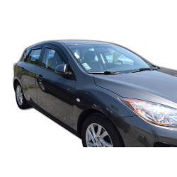 Deflektory okien pre MAZDA 3 II 5D 2009-2014 (+OT) HTB 4ks (predné + zadné)
