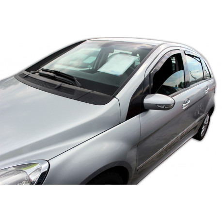 Okenné deflektory Deflektory okien pre MERCEDES klasy B, W245, 5D 06/2005-2011 (+OT) 4ks (predné + zadné) | race-shop.sk