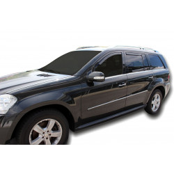 Deflektory okien pre MERCEDES GL X164 5D 2007-2013 (+OT) 4ks (predné + zadné)