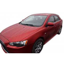 Deflektory okien pre MITSUBISHI LANCER 4/5D 2007-up (+OT) 4ks (predné + zadné)