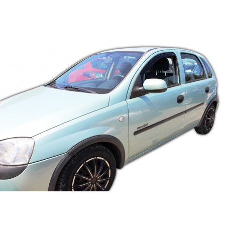 Okenné deflektory Deflektory okien pre OPEL CORSA C 5D 2000-2006 2ks (predné) | race-shop.sk
