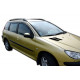 Okenné deflektory Deflektory okien pre PEUGEOT 206 5D (+OT) COMBI SW 1998-2012 4ks (predné + zadné) | race-shop.sk