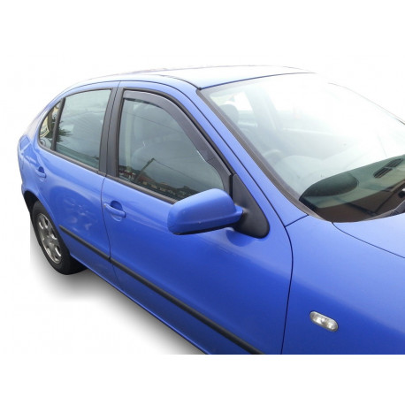 Okenné deflektory Deflektory okien pre SEAT LEON I (1M) 4D 1999-2005 (+OT) 4ks (predné + zadné) | race-shop.sk