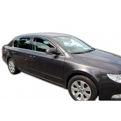 Deflektory okien pre SKODA SUPERB II 4D 10/2008-2015 (+OT) SEDAN 4ks (predné + zadné)