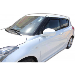 Deflektory okien pre SUZUKI SWIFT (V) 5D 2010-2017(+OT) 4ks (predné + zadné)