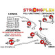 Polyuretánové silentbloky STRONGFLEX - 086222B: SADA - silentblokov prednej nápravy | race-shop.sk