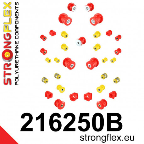 Polyuretánové silentbloky STRONGFLEX - 216250B: Kompletná sada silentblokov | race-shop.sk