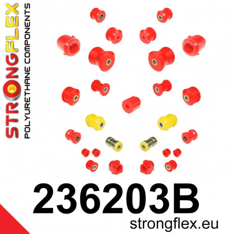 940 (90-98) STRONGFLEX - 236203B: Kompletná sada silentblokov | race-shop.sk