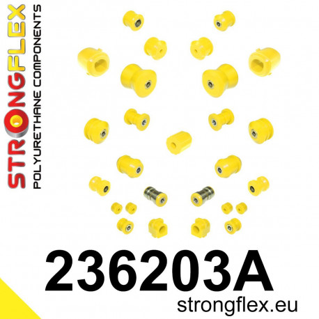 940 (90-98) STRONGFLEX - 236203A: Kompletná sada silentblokov SPORT | race-shop.sk