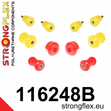 W140 (91-98) STRONGFLEX - 116248B: SADA - silentblokov prednej nápravy | race-shop.sk