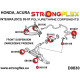 DC2 Type R (97-01) STRONGFLEX - 086196B: SADA - silentblokov prednej nápravy | race-shop.sk