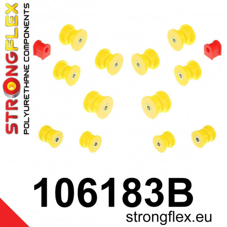 Polyuretánové silentbloky STRONGFLEX - 106183B: Sada silentblokov zadnej nápravy | race-shop.sk